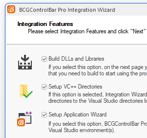 BCGConttrolBar for MFC: Visual Studio Integration